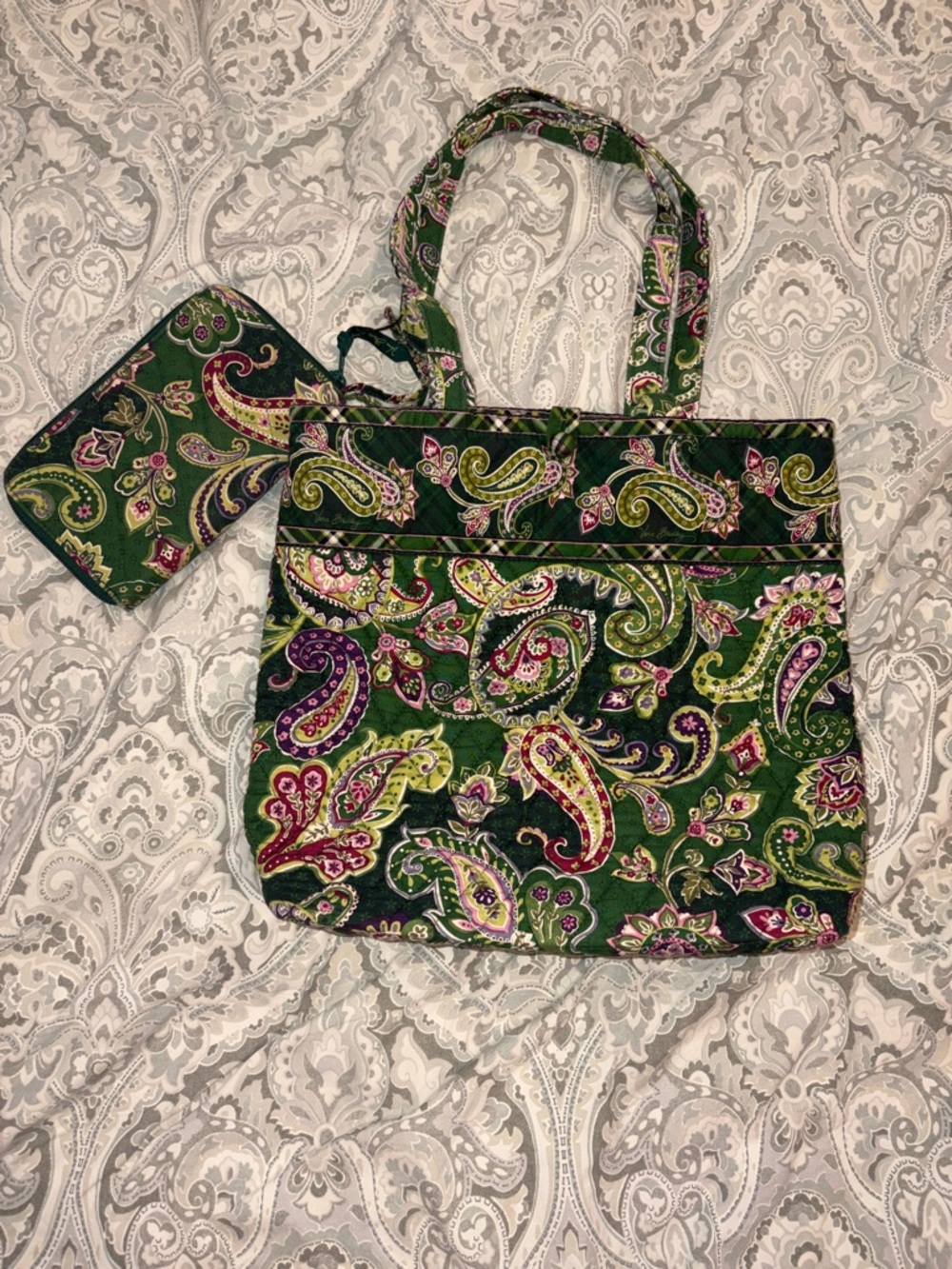 Chelsea Green Tote Bag with Wallet - Vera Bradley